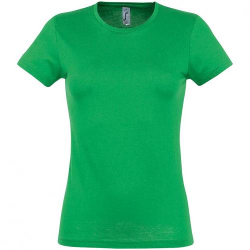 Футболка женская Miss 150 ярко-зеленая, размер XXL