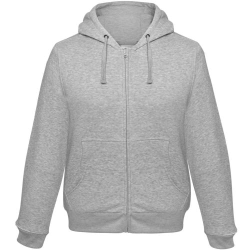 Толстовка мужская Hooded Full Zip серый меланж, размер XXL