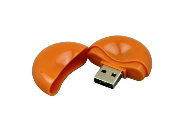 USB 2.0- флешка промо на 64 Гб круглой формы