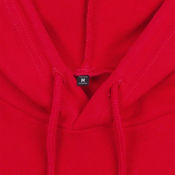 Толстовка с капюшоном женская Hoodie, красный меланж, размер XL