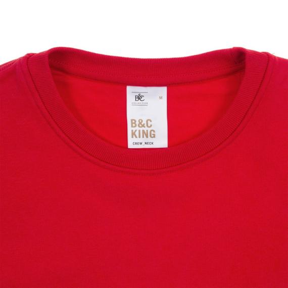 Свитшот унисекс King, красный, размер XS