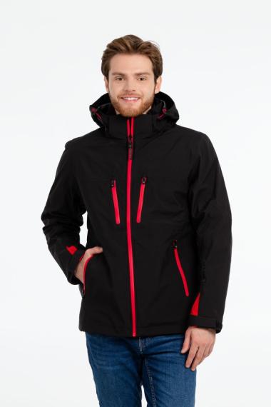 Куртка-трансформер мужская Matrix черная с красным, размер XL