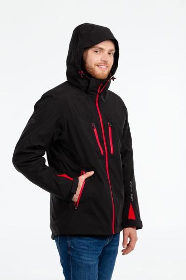Куртка-трансформер мужская Matrix черная с красным, размер 3XL