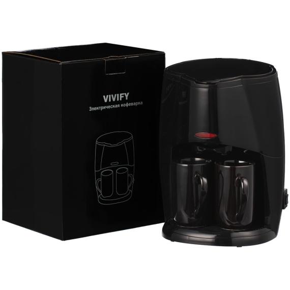 Электрическая кофеварка Vivify, черная