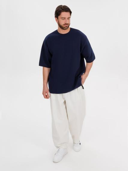 Джемпер с коротким рукавом Siluetti Volumica, темно-синий, размер XL/XXL