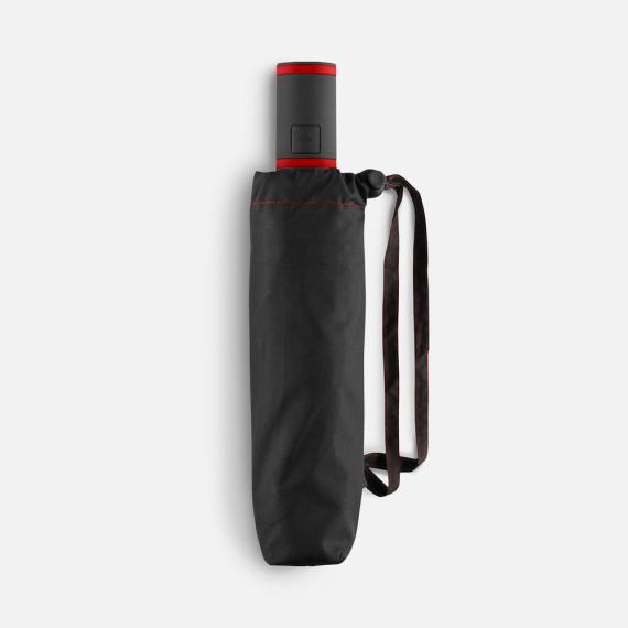 Зонт складной AOC Mini с цветными спицами, красный