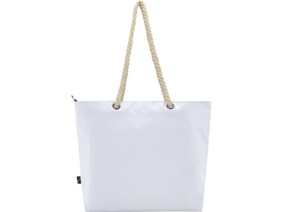 Пляжная сумка-холодильник Panama GRS из переработанных материалов с ручками-шнурками