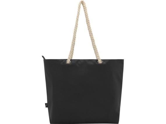 Пляжная сумка-холодильник Panama GRS из переработанных материалов с ручками-шнурками