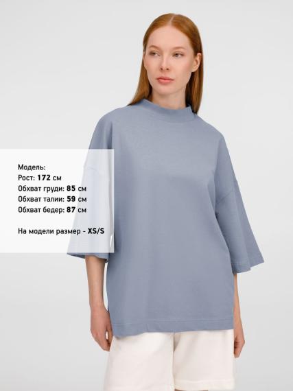 Футболка оверсайз унисекс T9, серая, размер XL/XXL