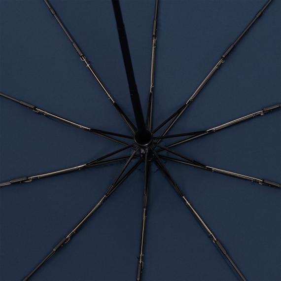 Зонт складной Cloudburst в подарочной упаковке, темно-синий