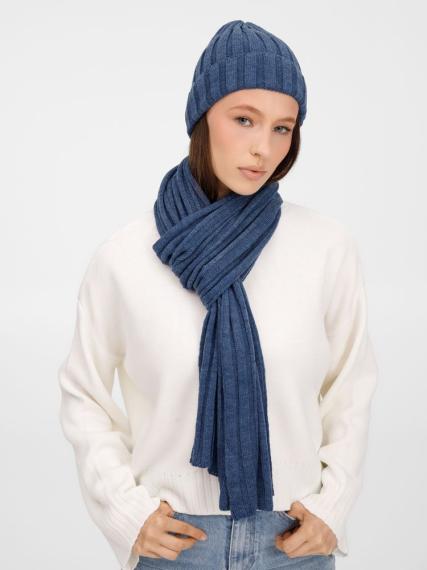 Шарф Metelitsa, синий меланж (джинс)