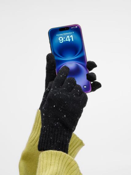 Перчатки сенсорные Spotti Senso, черные, размер S/M