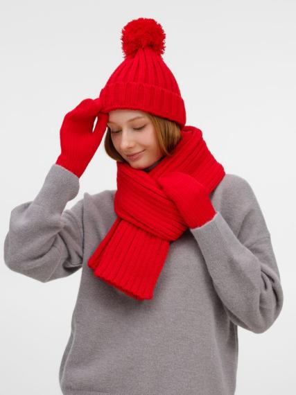 Варежки HappyGo, красные, размер S/M