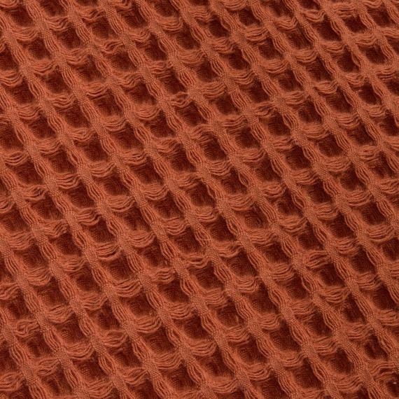 Плед вафельный Elenglect, оранжевый