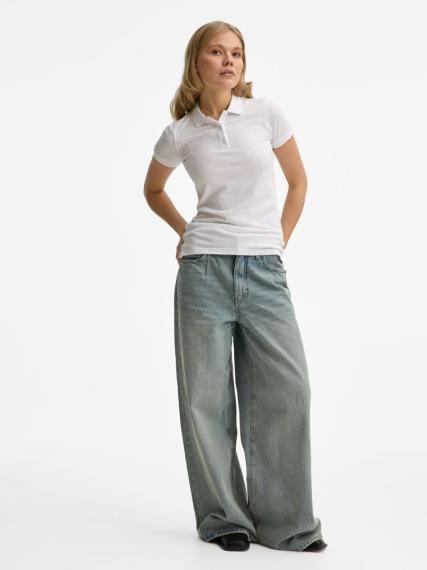 Рубашка поло женская Brandy Women белый/темно-синий, размер XL