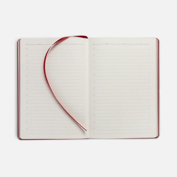 Ежедневник Shall, недатированный, красный