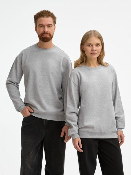 Свитшот унисекс Columbia, серый меланж, размер 5XL