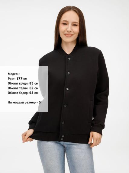 Бомбер унисекс AtmosWear, черный, размер M