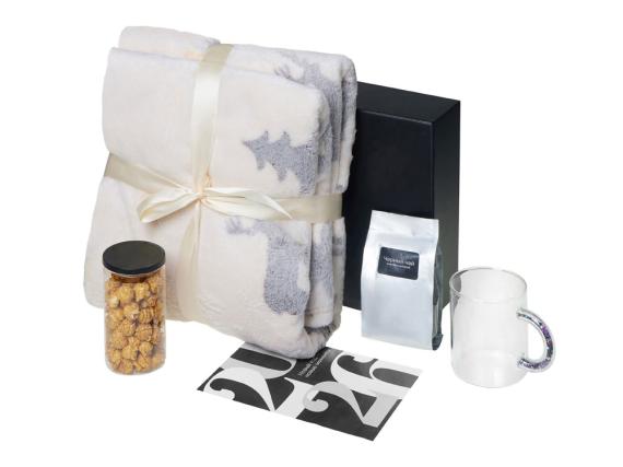 Подарочный набор «Re: Unwind» с пледом, кружкой и чаем
