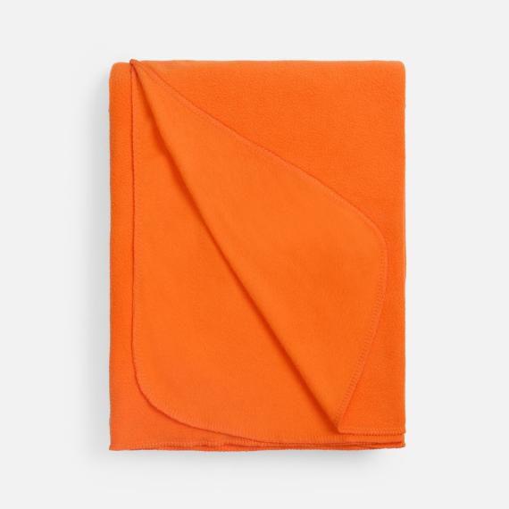 Флисовый плед Warm&Peace XL, оранжевый