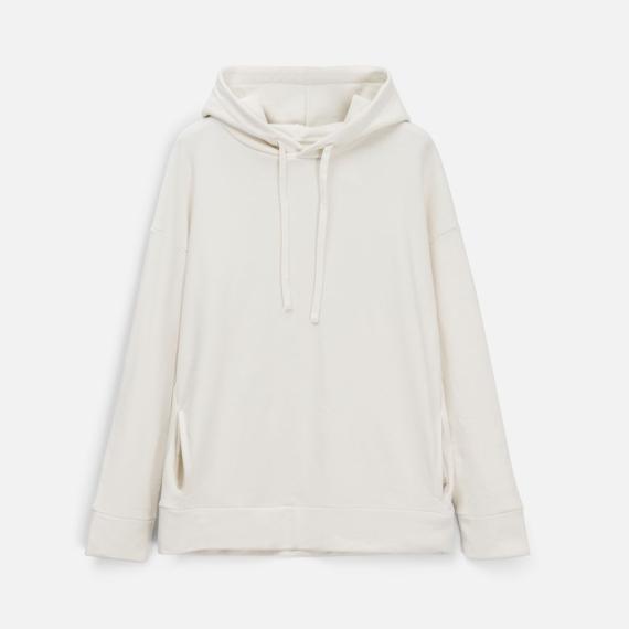 Худи унисекс H2, молочно-белое, размер M/L