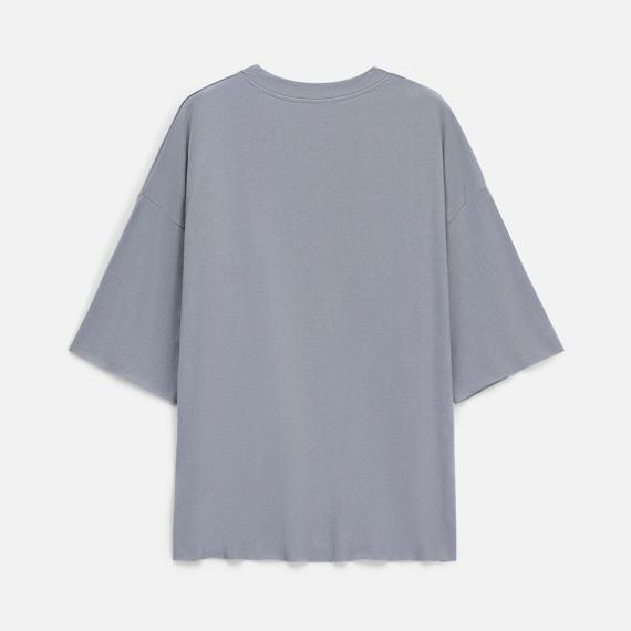 Футболка унисекс T1, серая, размер M/L