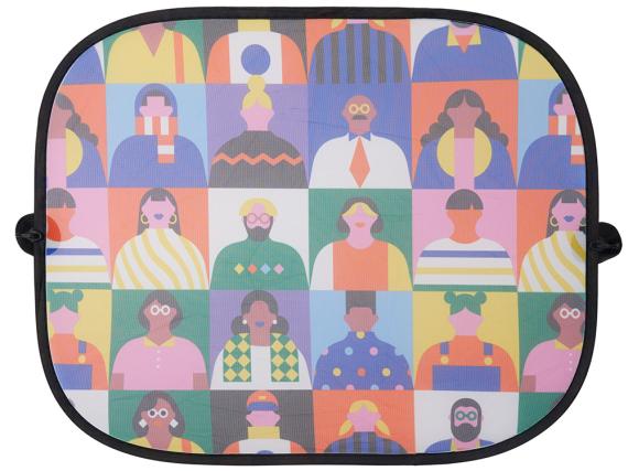 Комплект из 2-х автомобильных солнцезащитных экранов с возможностью полноцветной печати