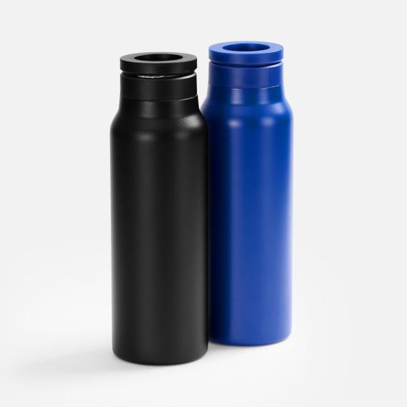 Термобутылка Magnus с магнитным держателем для телефона, синяя