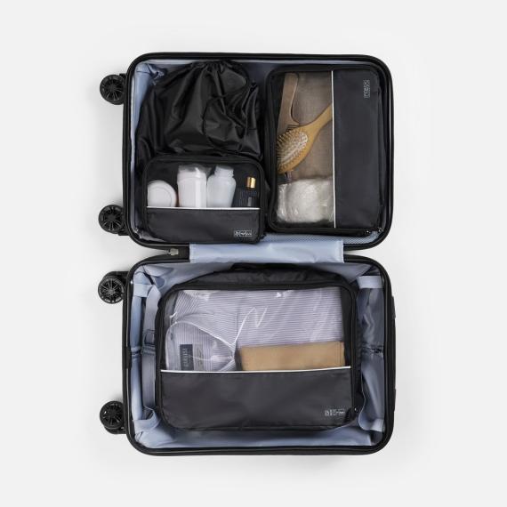 Дорожный набор сумок noJumble 4 в 1, черный