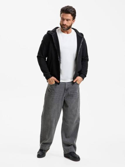 Толстовка унисекс оверсайз Sartoro, черная, размер M/L