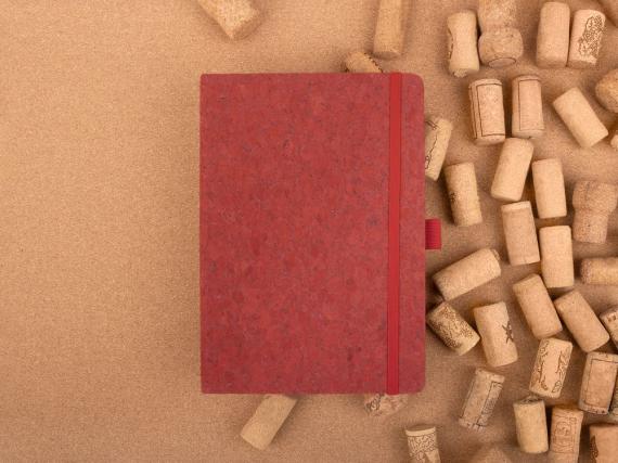 Блокнот Cork County, красный