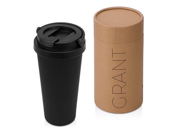 Вакуумная термокружка «Grant», soft-touch, тубус