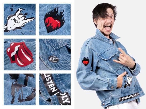 Куртка джинсовая O2, голубая, размер 3XL/4XL