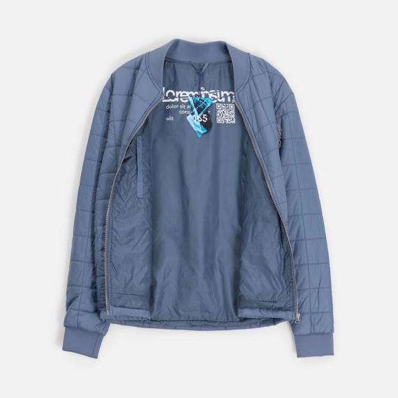 Куртка унисекс Warmbridge, синяя (джинс), размер S