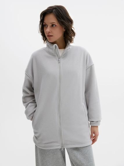 Куртка флисовая унисекс Nebo, светло-серая, размер XL