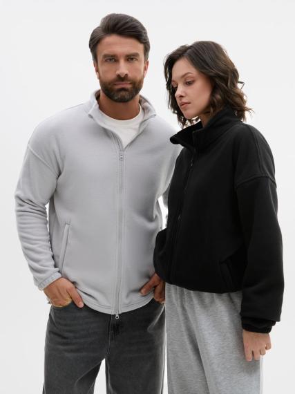 Куртка флисовая унисекс Nebo, светло-серая, размер XL