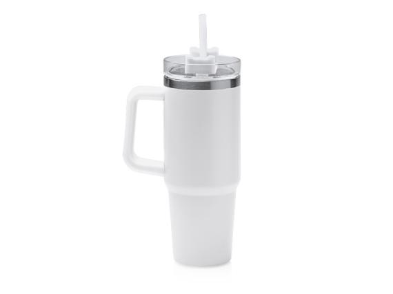 Термокружка «Крэнстон» с трубочкой и поворотной крышкой, 850 мл