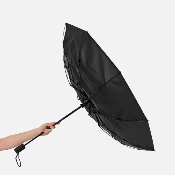Складной зонт Dome Double с двойным куполом, черный