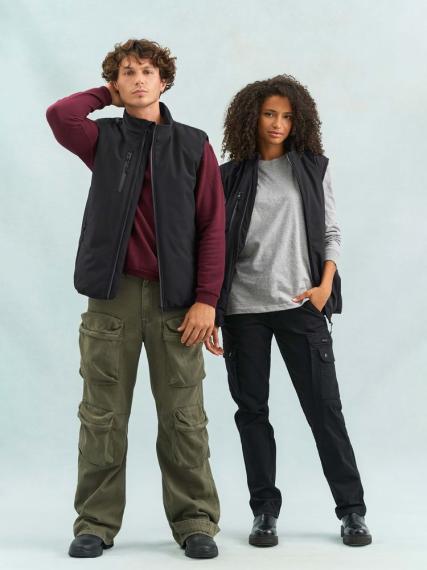 Жилет софтшелл унисекс Falcon BW, черный, размер XS