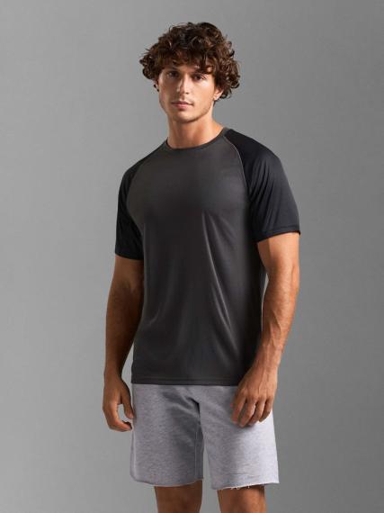 Футболка спортивная унисекс Vortex, черная, размер XS