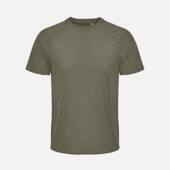 Футболка спортивная унисекс Vortex, темный хаки, размер XS