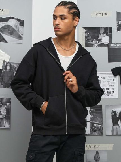 Толстовка унисекс на молнии Jelo, серый меланж, размер XS