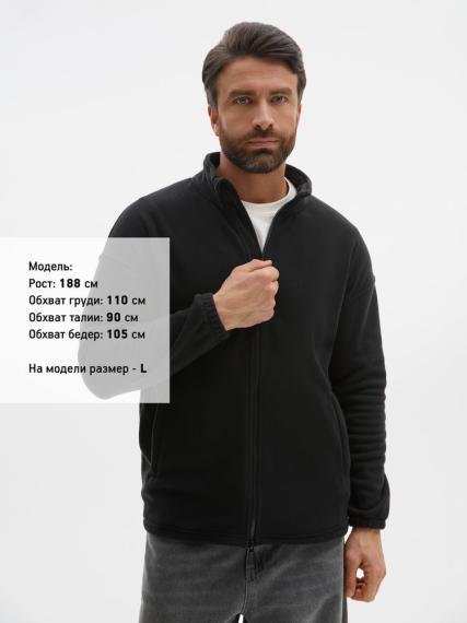Куртка флисовая унисекс Nebo, черная, размер M