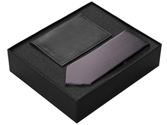 Подарочный набор Long River: обложка для паспорта, галстук