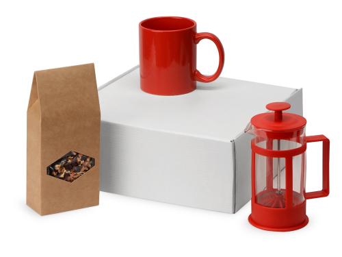 Подарочный набор с чаем, кружкой и френч-прессом «Чаепитие»