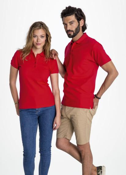 Рубашка поло мужская Spring 210 красная, размер L